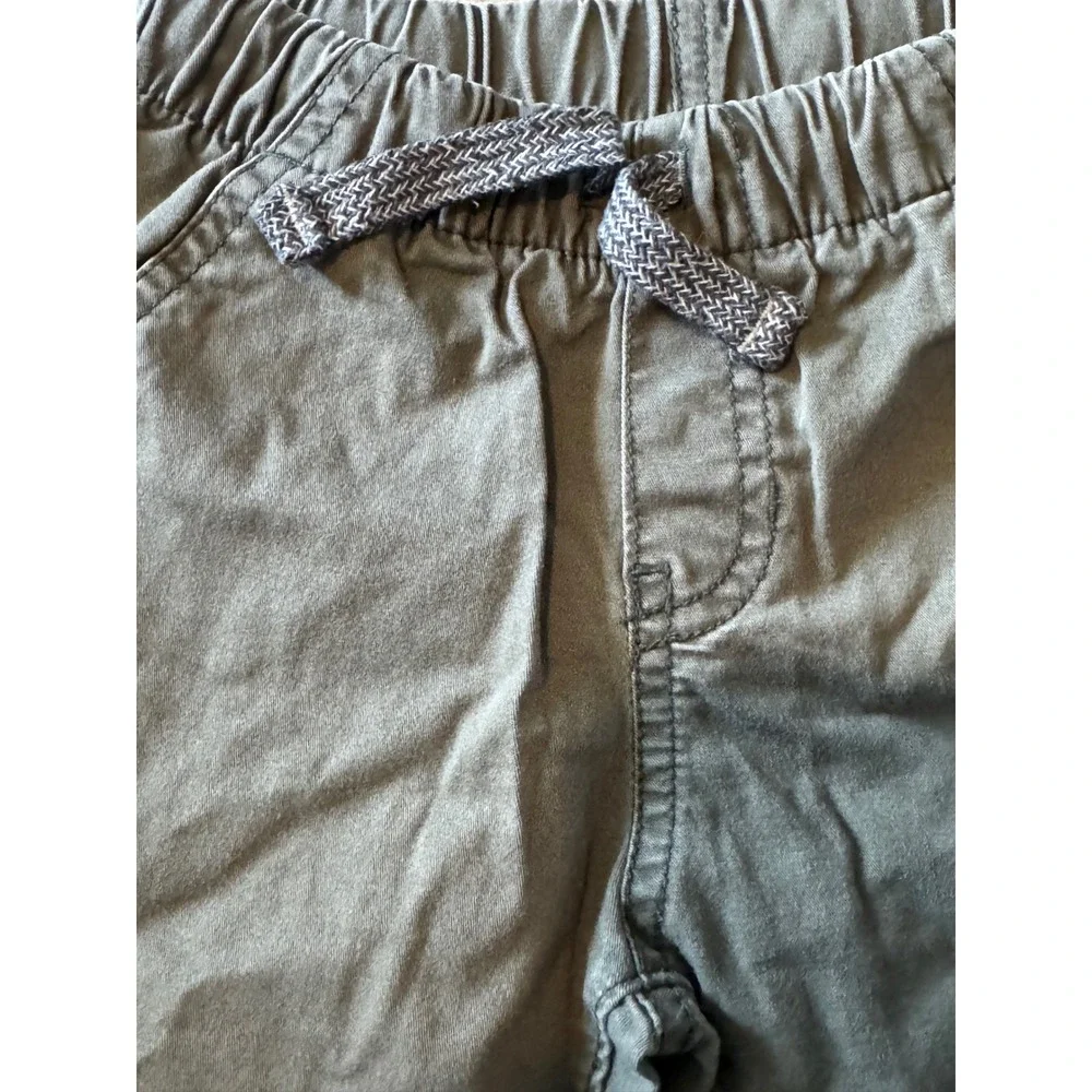 Cat & Jack Boys Olive Green Trotador Jogger Pants Size 3T Elastic Waist